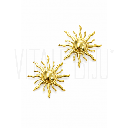 Brincos Sol Radiante 37mm  - A...